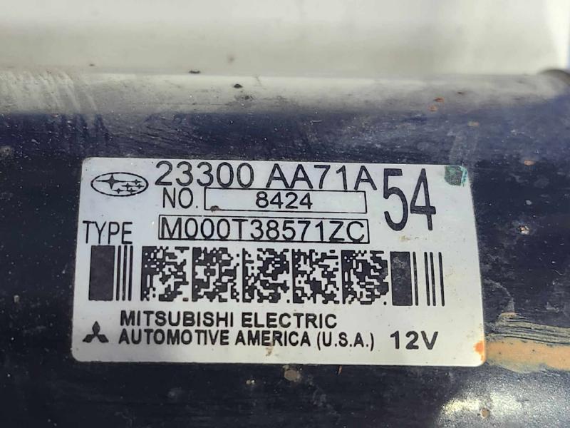 2015-2019 Subaru Outback 2.5L CVT Starter Motor Assembly OEM 23300AA71A