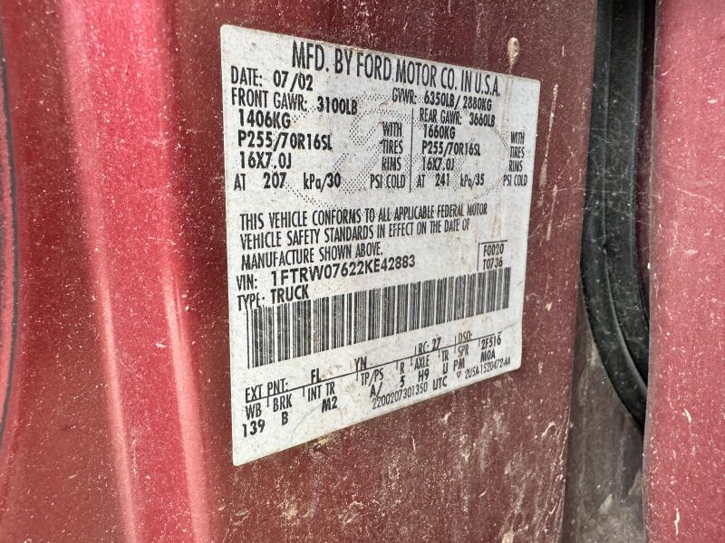 2002 Ford F-150 Air Cond. Evaporator