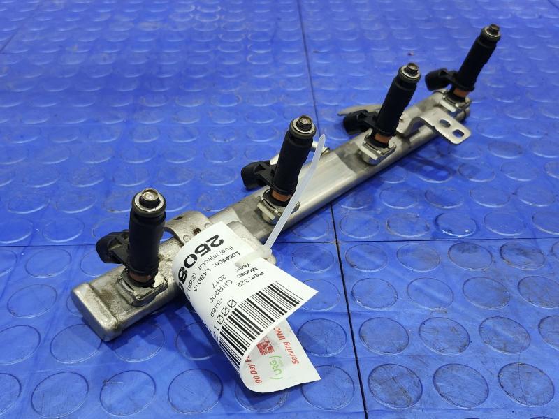 2017 Chrysler 200 2.4L Fuel Rail Delivery Pipe and Injectors 4 Pcs OEM 04627120AD 04593986AB
