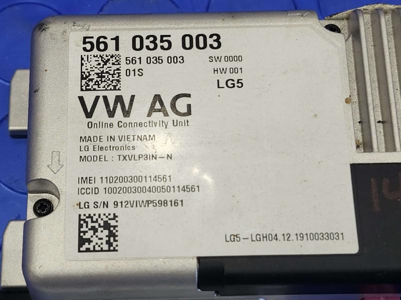 2020 Volkswagen Passat Chassis Brain Box