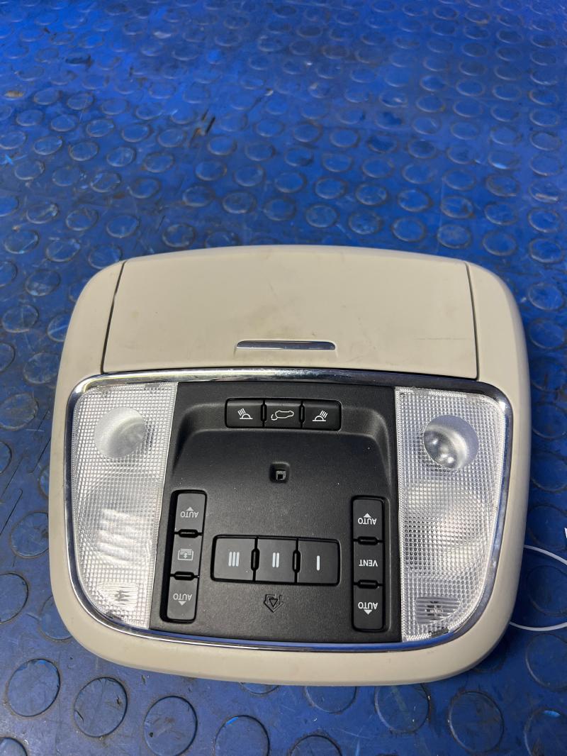 2011 - 2015 Jeep Grand Cherokee Roof Console w/ Sunroof Homelink Gray OEM 1UC631DAAC