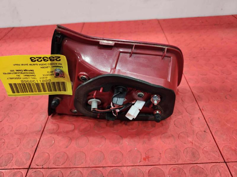 2012 Kia Sportage Tail Light Assembly