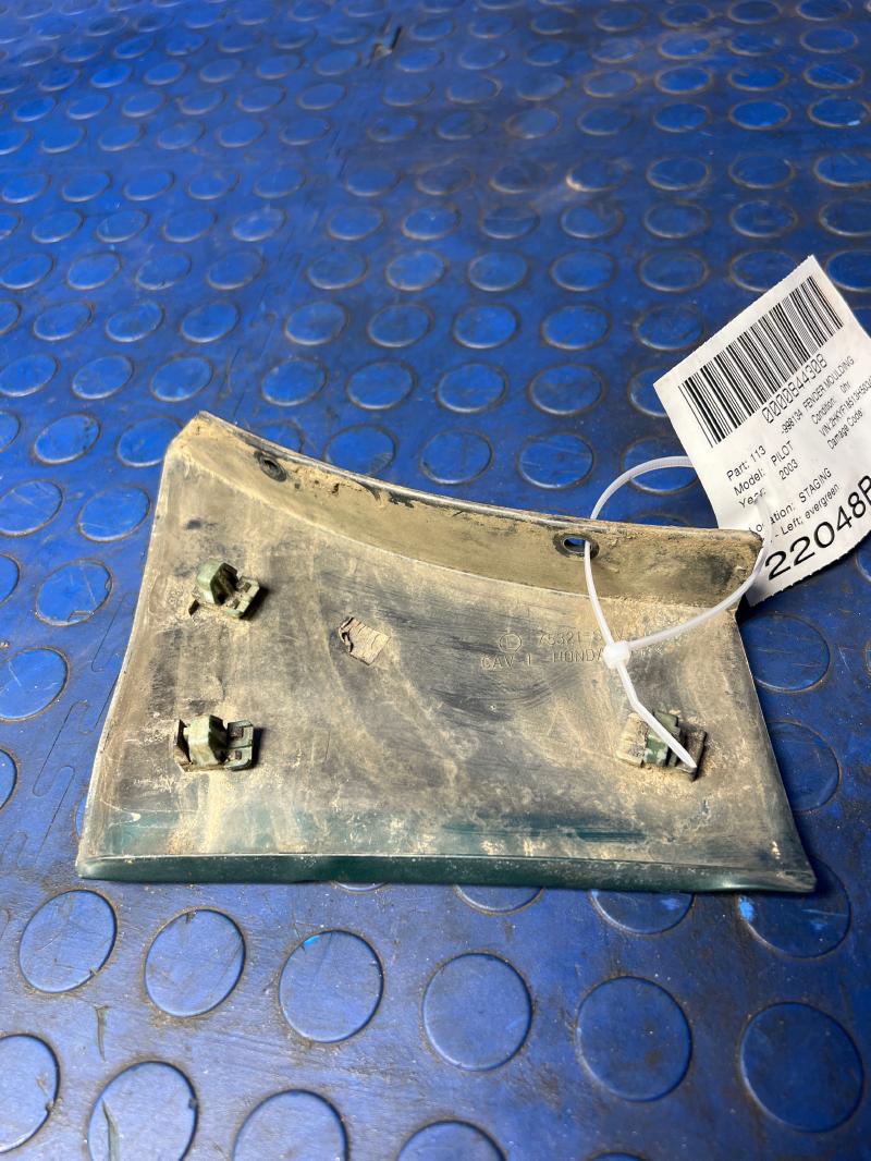 2003 Honda Pilot Fender Molding LH Driver Side OEM 75321S9VA11ZD
