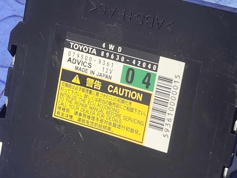 2010 Toyota RAV4 Chassis Brain Box