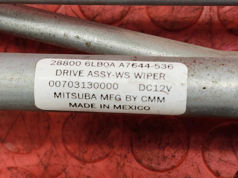 2020 Nissan Sentra Wiper Motor Front