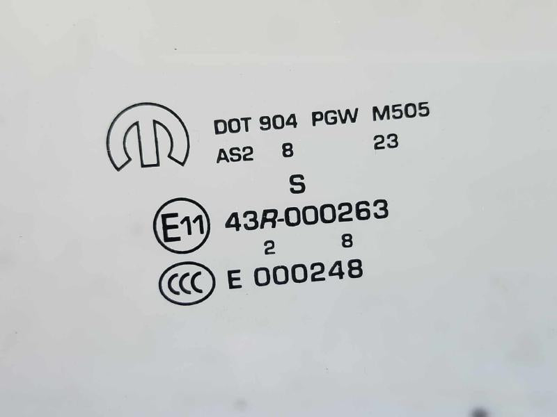 2019 Dodge Grand Caravan Front Door Glass/Window