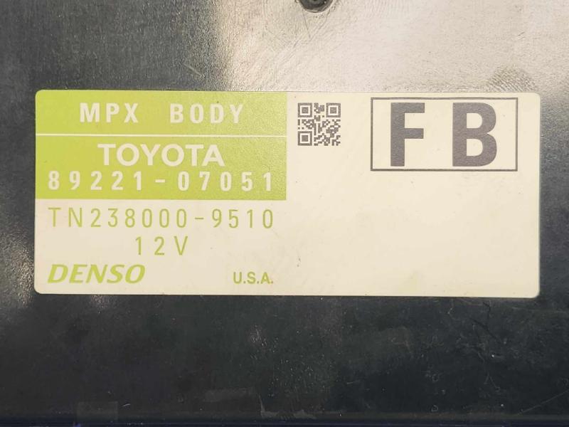 2015 Toyota Avalon Chassis Brain Box