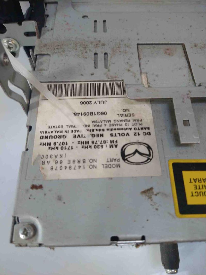 2007 Mazda Mazda3 Audio & Visual Equip.(Radio)