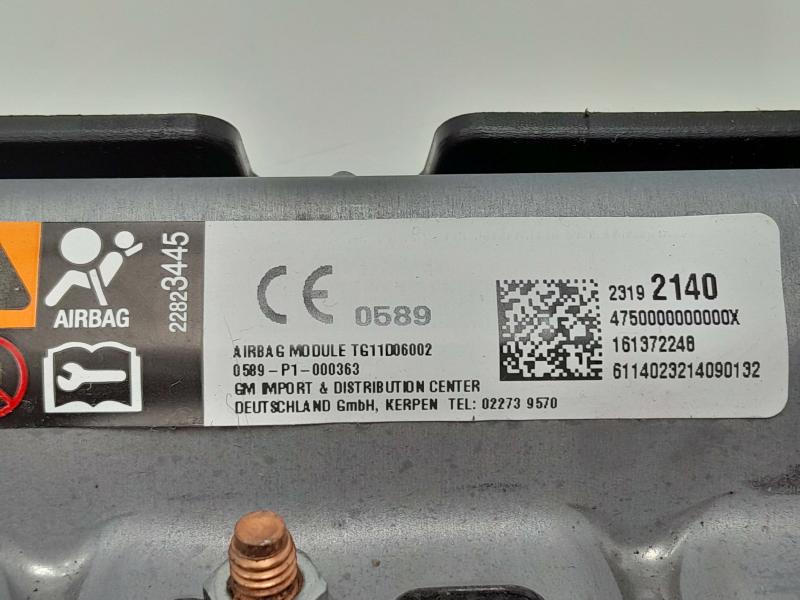 2013-2014 Cadillac ATS Driver Knee Air Bag Inflator Black Genuine OEM 23192140