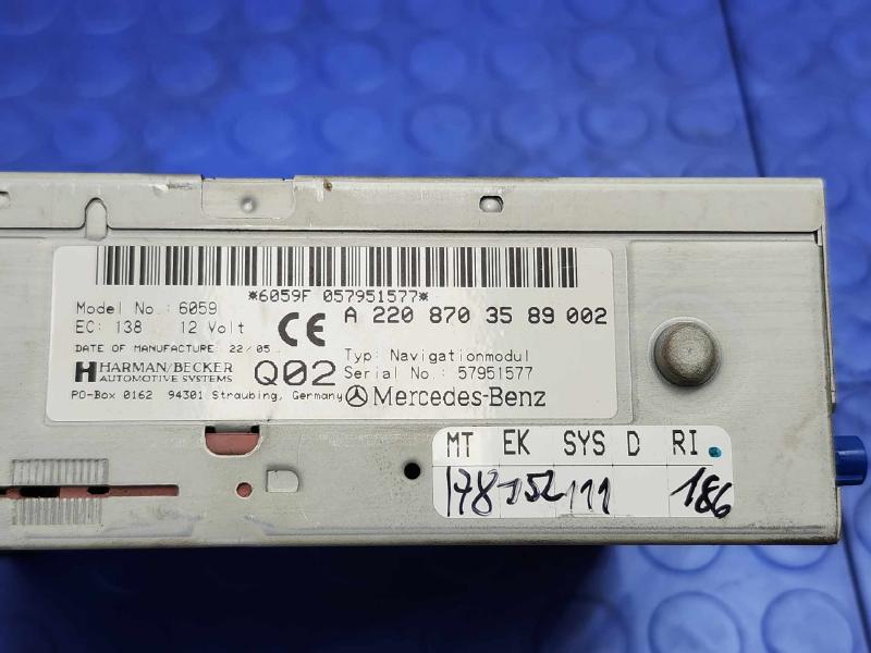2006 Mercedes S-Class Info-Gps-Tv Screen