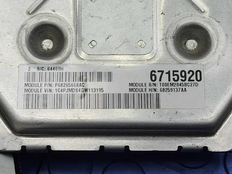 2016 Jeep Cherokee Engine/Motor Brain Box