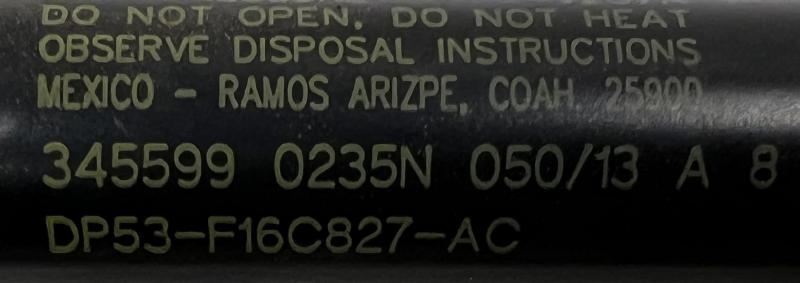 2013 2014 Lincoln MKZ Hood Shock Support OEM DP5Z16C826A