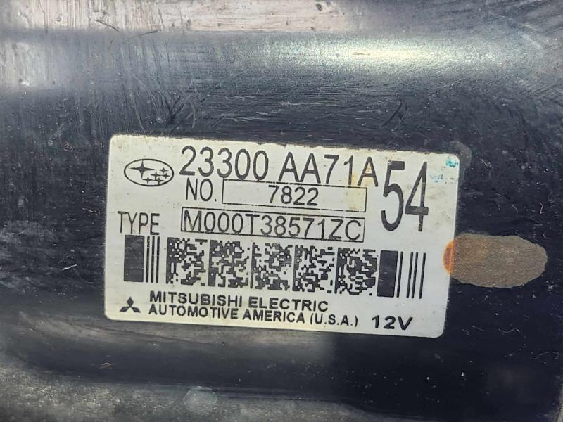 2015-2019 Subaru Outback 2.5L CVT Starter Motor Assembly OEM 23300AA71A
