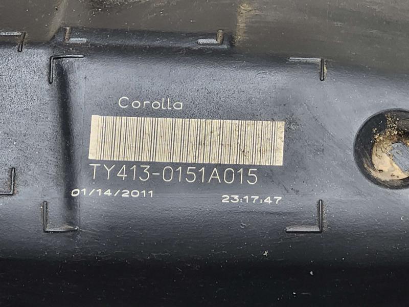 2011 Toyota Corolla Fuel Tank Assembly