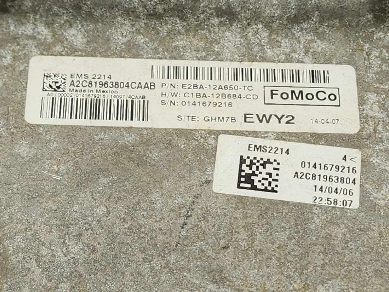2014 Ford Fiesta Engine/Motor Brain Box
