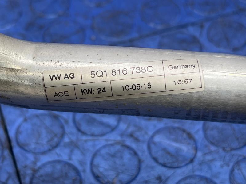 2016-2018 Audi A3 AC Air Conditioning Pipe R134A Genuine OEM Part 5Q1816738G
