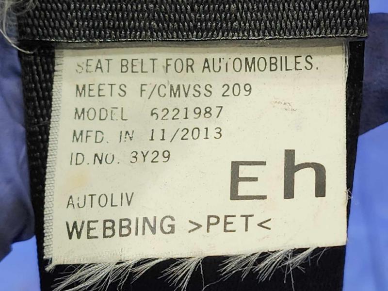 2014 Mitsubishi Mirage Rear Seat Belt