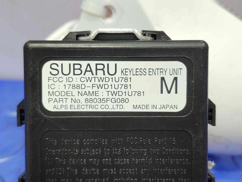 2012 Subaru Impreza Chassis Brain Box