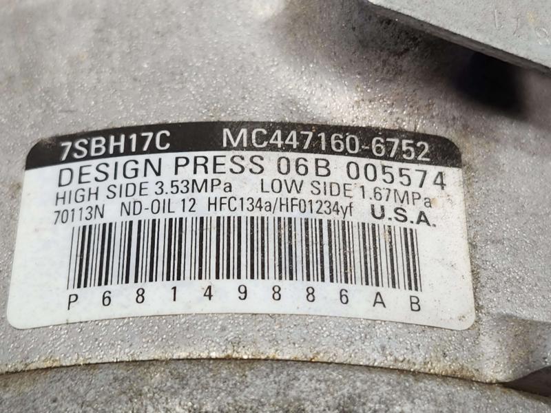 2018 Ram ProMaster A/C Air Compressor