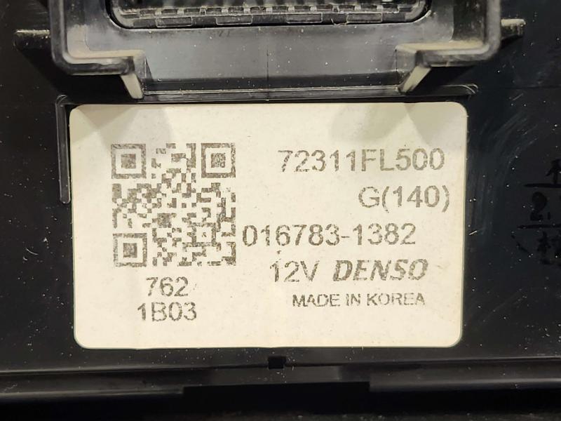 2018 Subaru Crosstrek Heater A/C Control
