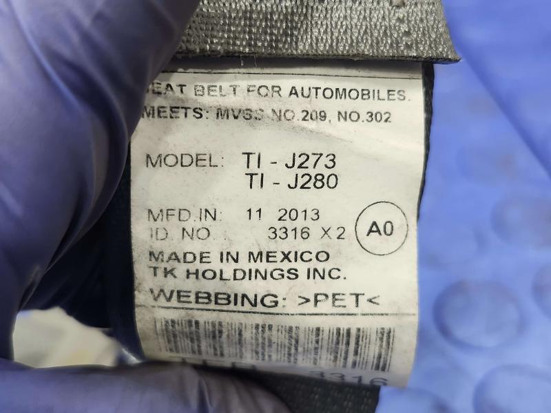 2014 Honda Accord Rear Seat Belt