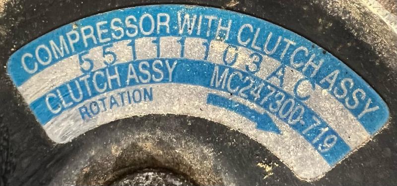 2012 Dodge Grand Caravan A/C Air Compressor