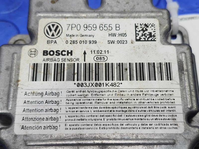 2011-2012 Volkswagen Touareg SRS Restraint Control Module OEM 7P0959655B