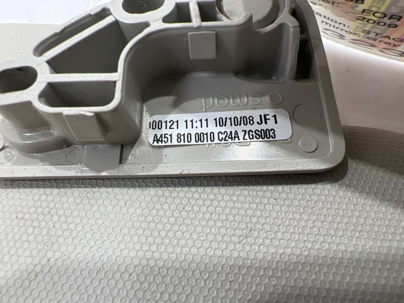 2008 - 2015 Smart Fortwo Sun Visor RH Passenger Side Gray w/ Mirror OEM 4518100210C24A
