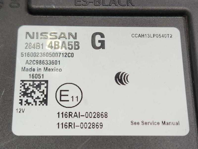 2016 Nissan Rogue Chassis Brain Box
