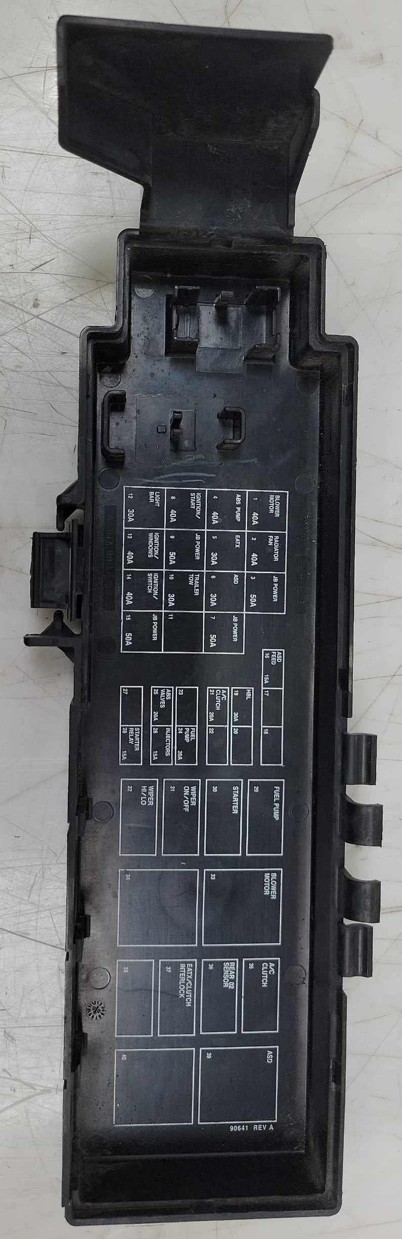 2002 Jeep Liberty Engine Fuse Box