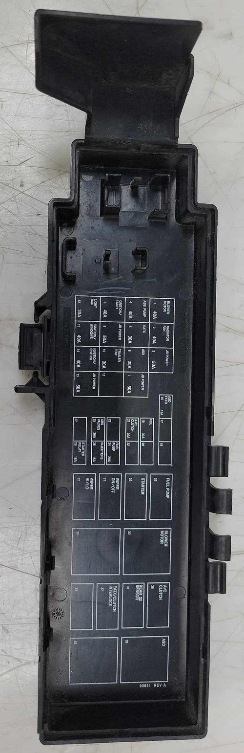 2002 Jeep Liberty Engine Fuse Box