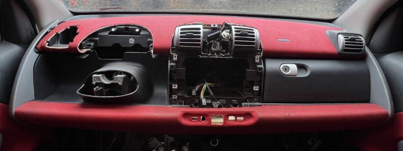 2008 - 2010 Smart Fortwo Dashboard Panel Dashpad -  Black w/ Red Cloth OEM 4516891053CV7A