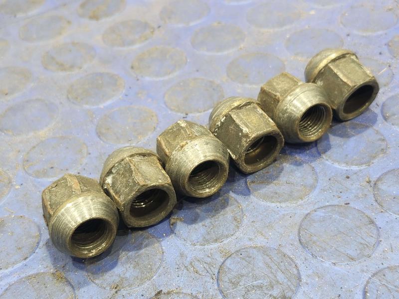 1997-2000 Dodge Dakota Alloy Wheel Lug Nuts 6 Pcs Genuine OEM 2409826