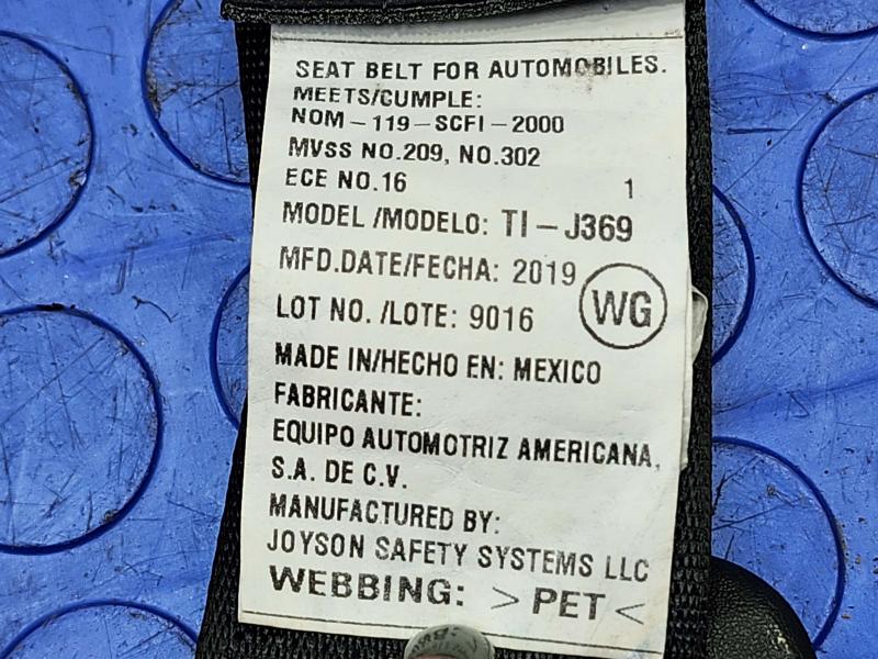 2019 Honda HR-V Rear Seat Belt