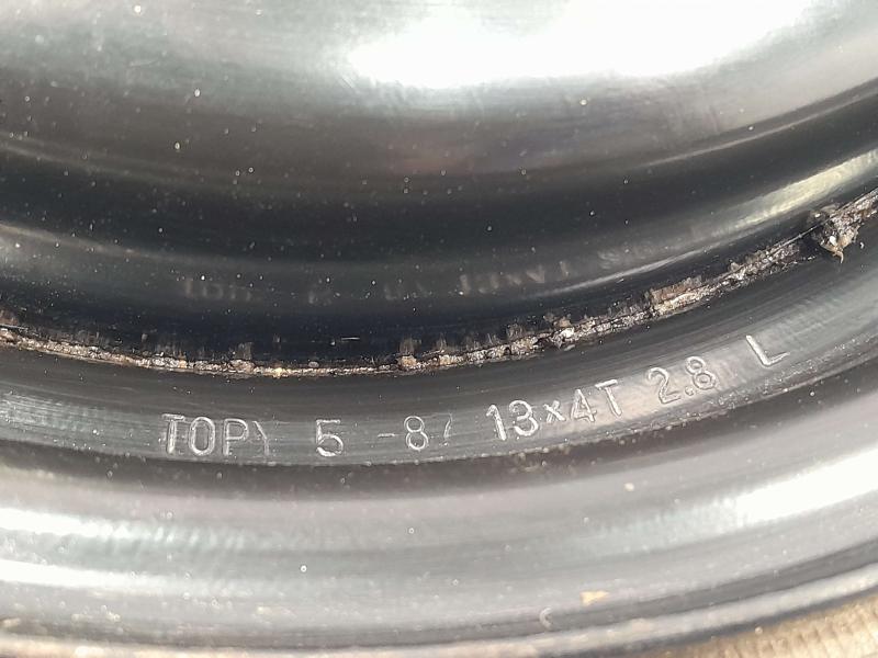 1986-1989 Honda Accord 13x4 Compact Spare Tire and Wheel Topy T105/80D13 OEM 42700SF1N33