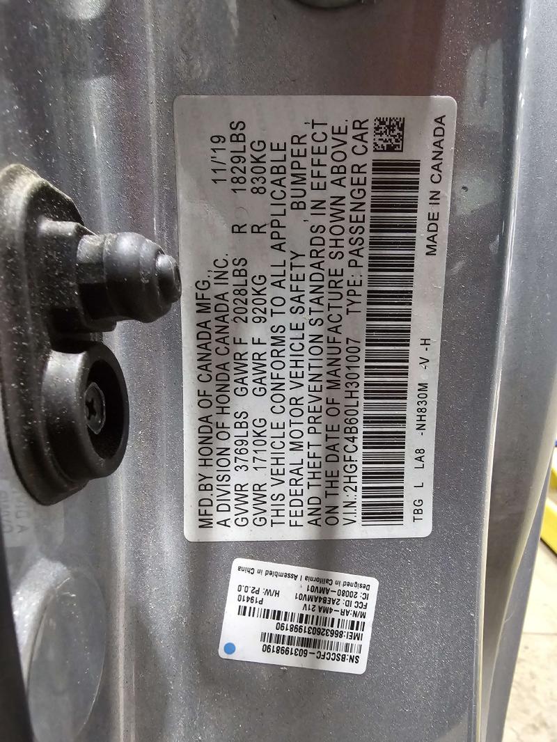 2020 Honda Civic Wheel