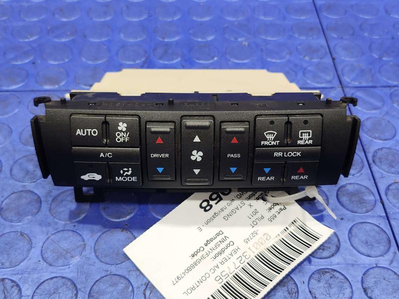 2011 Honda Pilot Heater A/C Control
