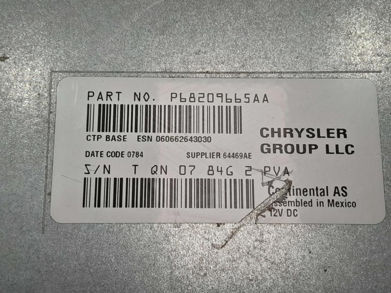 2013-2020 Dodge Journey Radio Receiver AM-FM-CD-MP3 Sirius OEM 68209665AA