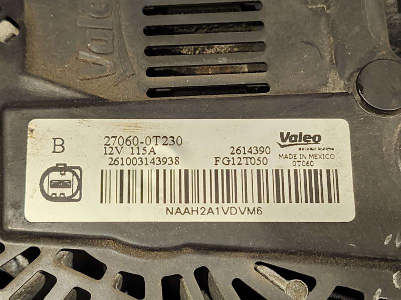 2017 Toyota Corolla Alternator