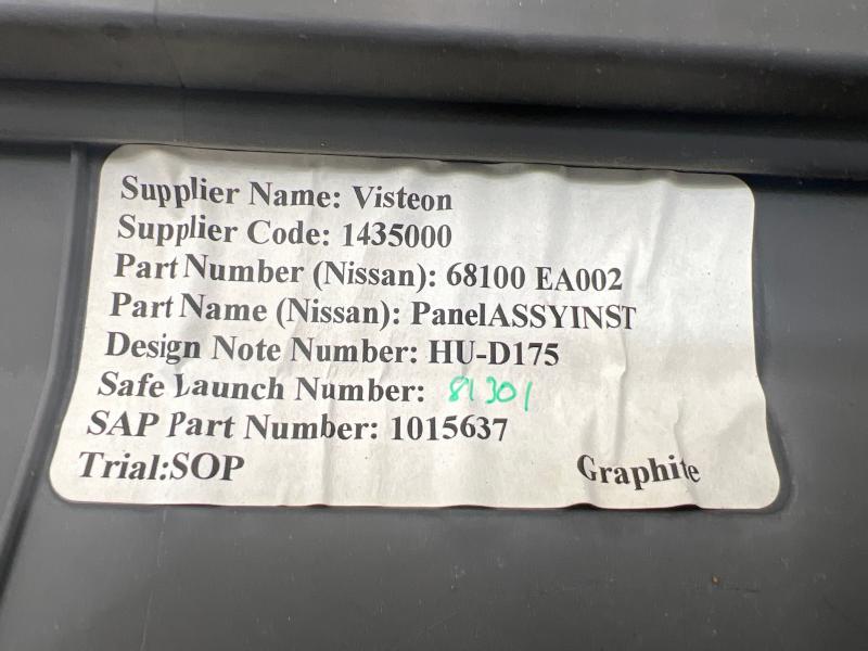 2005 Nissan Frontier Dash Panel