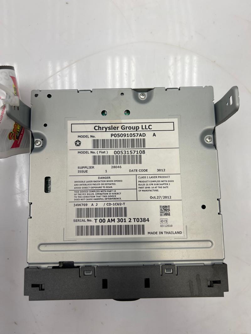 2013 - 2016 Dodge Dart Remote Compact Disc Player CD Player OEM 5091057AD