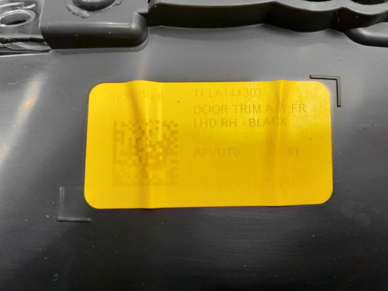 2021 Tesla Model 3 Front Door Trim Panel