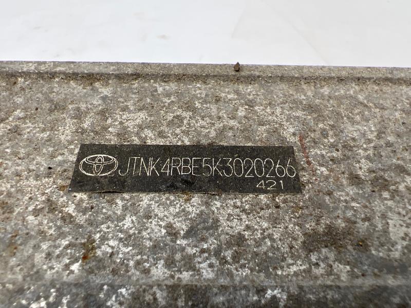 2019 Toyota Corolla Rear Bumper Reinforcement
