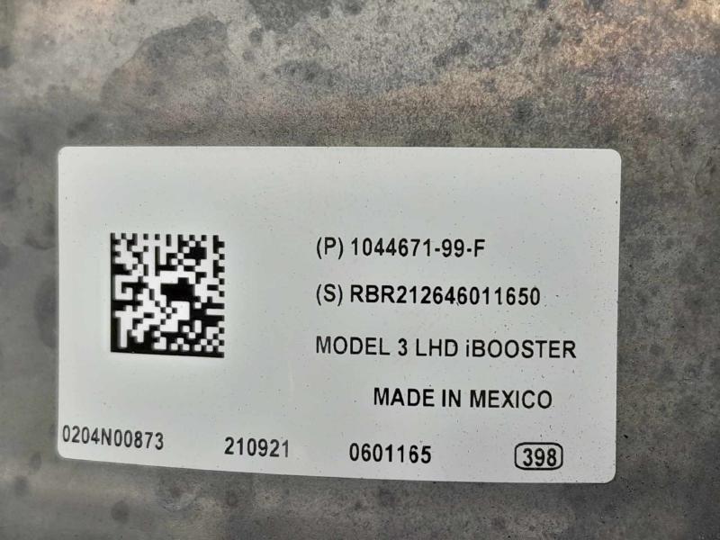 2017-2023 Tesla Model 3 Electric Brake Booster Servo Assembly OEM 1044671-00-C