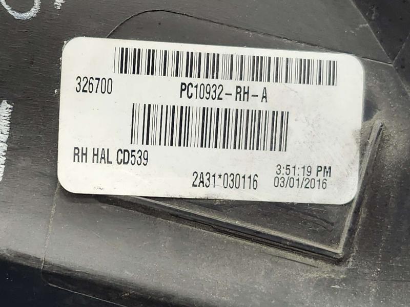 2016 Ford Edge Headlamp Assembly