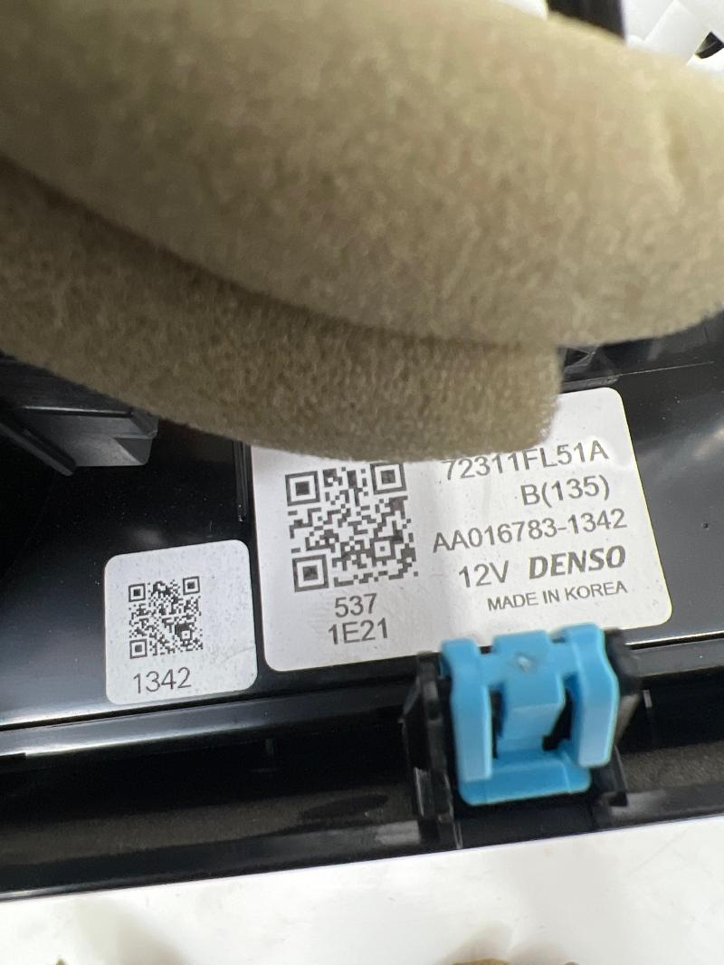 2022 Subaru Impreza Heater A/C Control