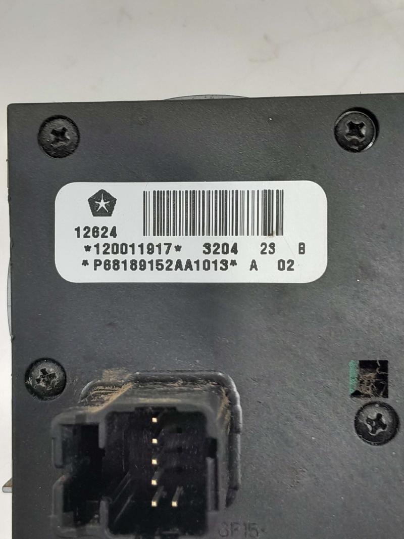 2013 - 2018 Dodge Ram Truck Headlight Switch without Fog Lamps OEM 68189152AA