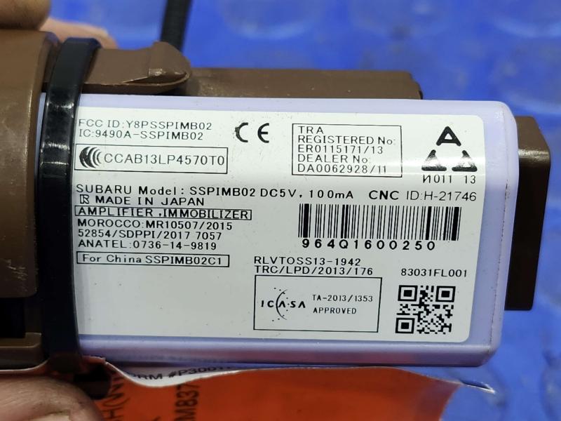 2018-2021 Subaru Crosstrek Keyless Ignition Start Stop Switch with FOB OEM 83126FL000