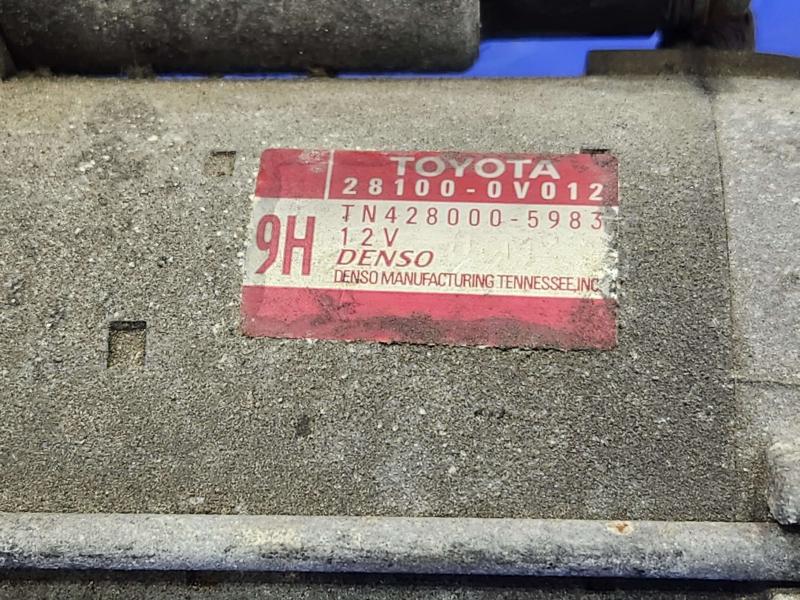 2011 Toyota Camry Starter Motor