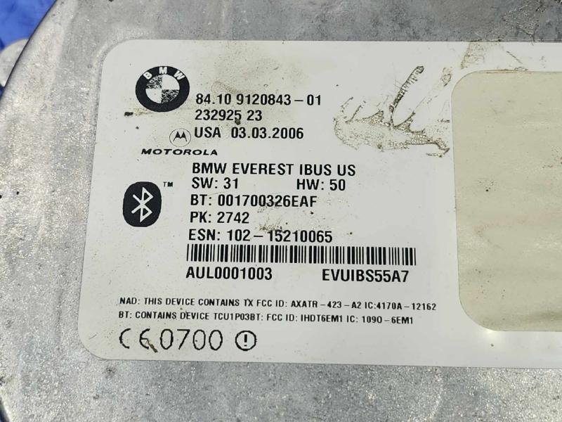 2006 BMW X5 Z4 Telematics Communicatons Phone Control Module OEM 84109120843